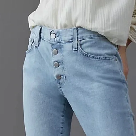 AG for Anthropologie Nolan Ankle Button Fly Jeans-Like NEW-27R - Picture 2 of 7